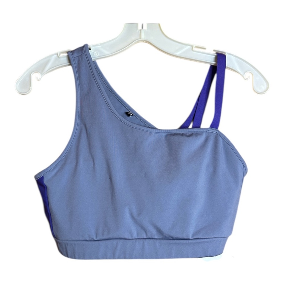 Gymshark Lavender Asymmetrical Criss Cross Workout Sports Bra